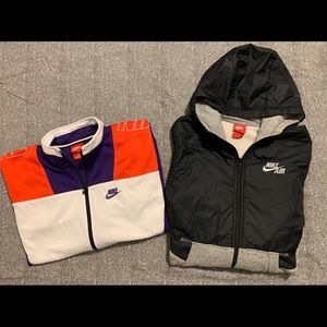 Set of 2 Men’s NIKE Sport/Track Jackets, Size M